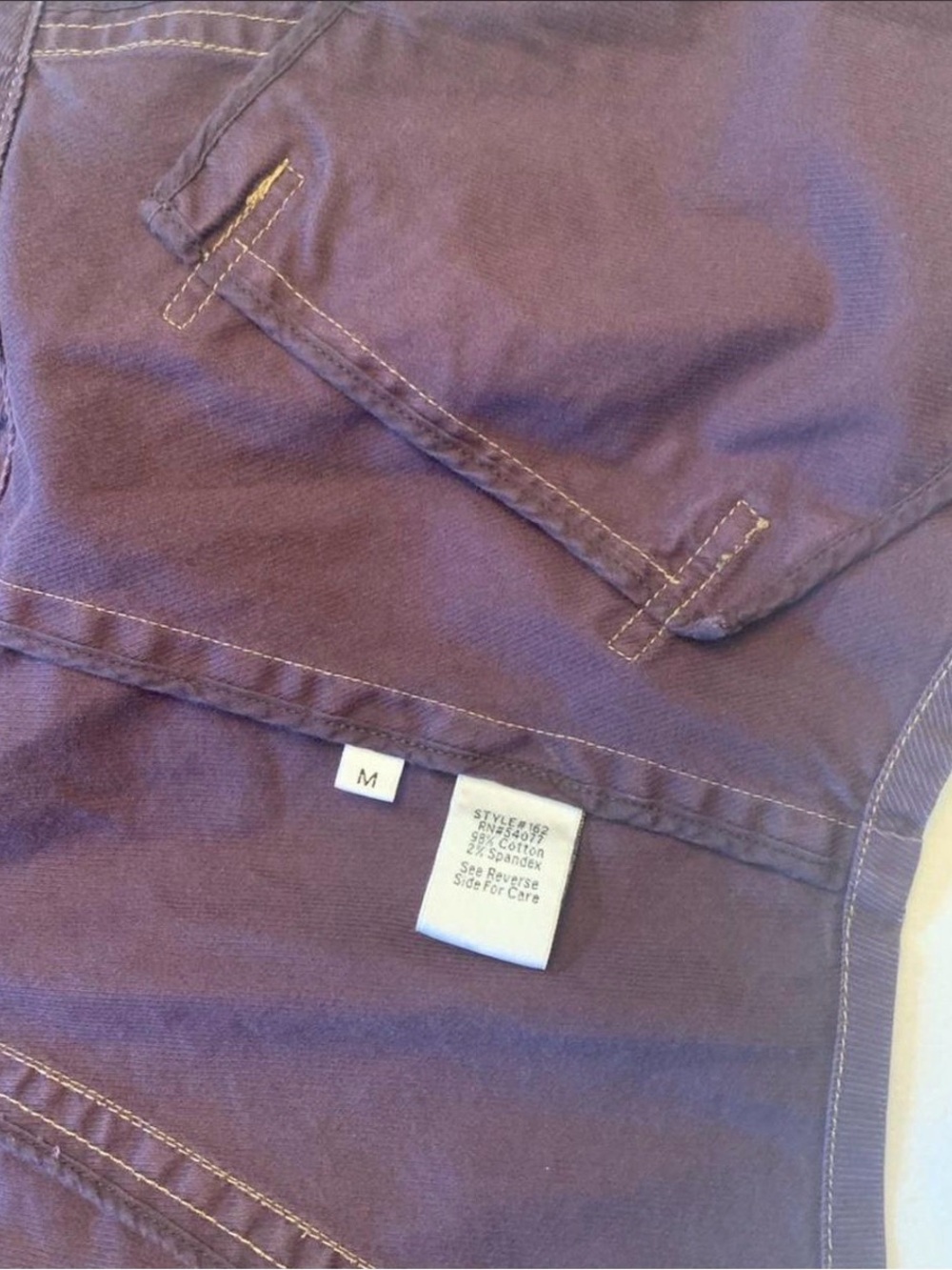 CAbi Halftime Safari #162 Raisin Brown Button-Front Jean Jacket size M - Picture 5 of 5